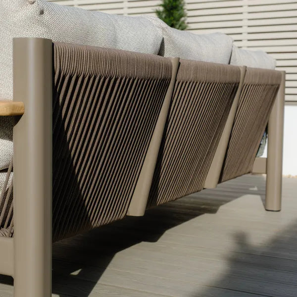 Buy contemporary modern café beige rope patio furniture online UK
