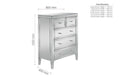 Buy glamorous mirrored 5 drawer chest Valencia free delivery
