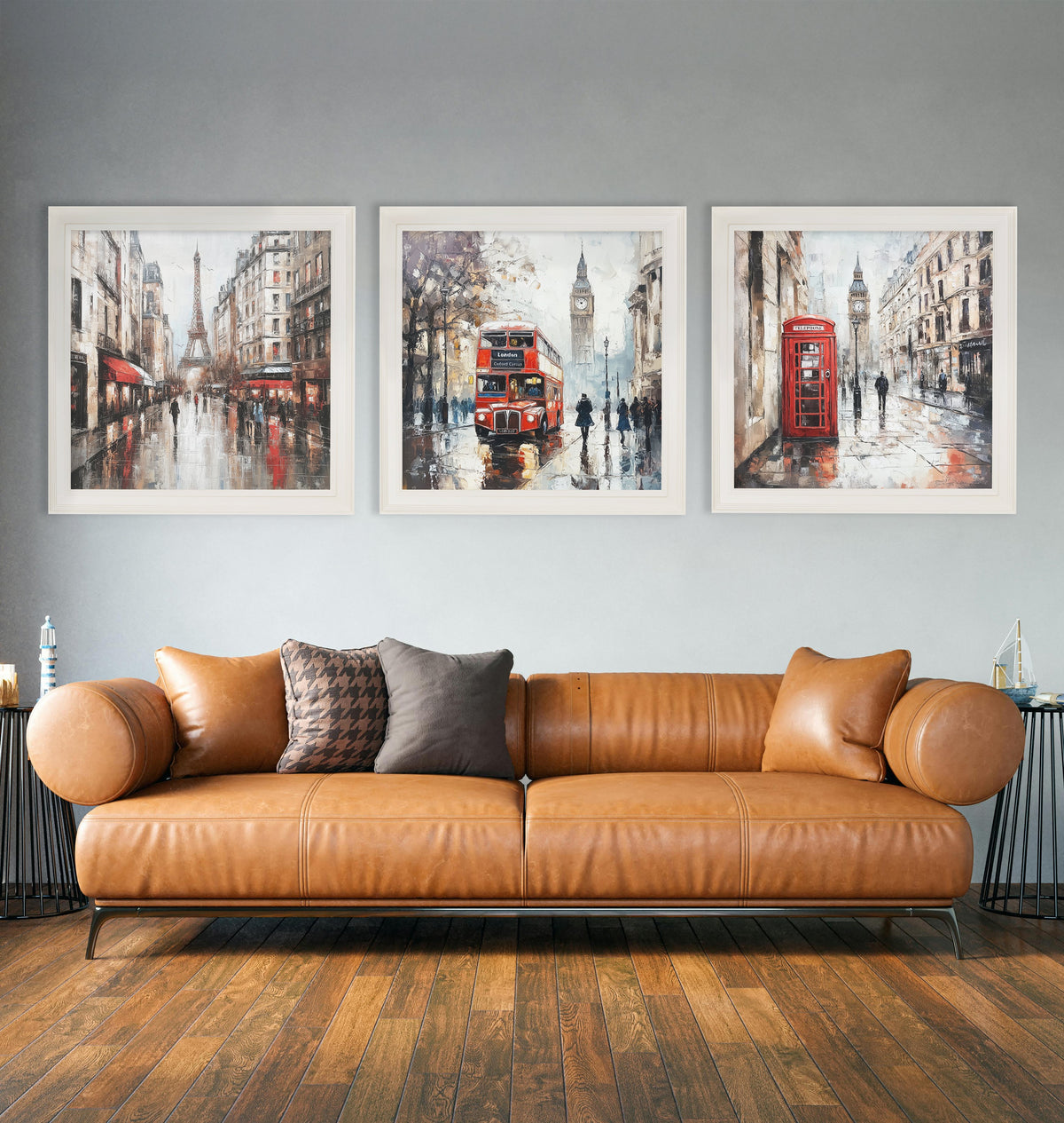 Buy iconic red telephone box print for stylish home décor