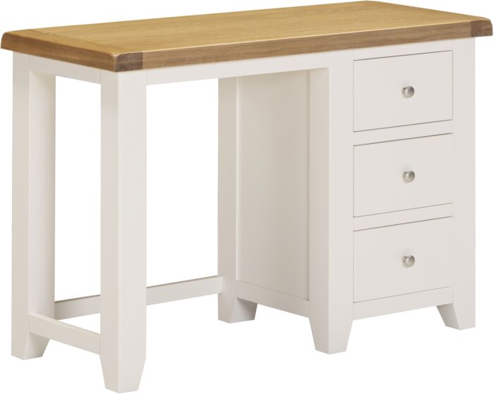 Buy ivory oak dressing table with three drawers