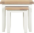 Buy ivory oak tables with contrasting tops