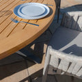 Buy online UK Jakarta teak table and Milan chairs

