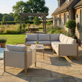 Buy online UK Maze Burford Corner Sofa Set Almond with armchair
