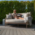Buy online UK Maze Havana Rope Weave Daybed natural linen finish
