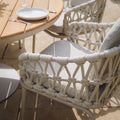 Buy online UK Sicily rope weave dining chairs
