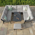 Buy online UK recycled aluminium U-shaped sofa set
