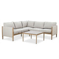 Buy online UK rust resistant aluminium corner sofa set
