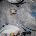 Buy sleek slatted oval outdoor dining table with Lazy Susan online UK