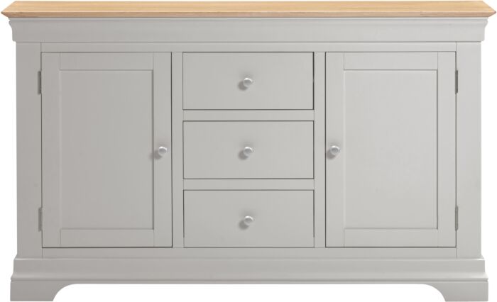 Buy stylish two-door sideboard with three practical storage drawers