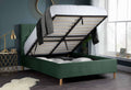 Buy the Loxley Ottoman Bed Green Velvet for a bold, modern upgrade. The Loxley Ottoman Bed Green offers deep storage and premium velvet comfort.