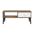 Buy top Quality Pixel 1 Drawer Coffee Table in White Matt & Vintage Oak