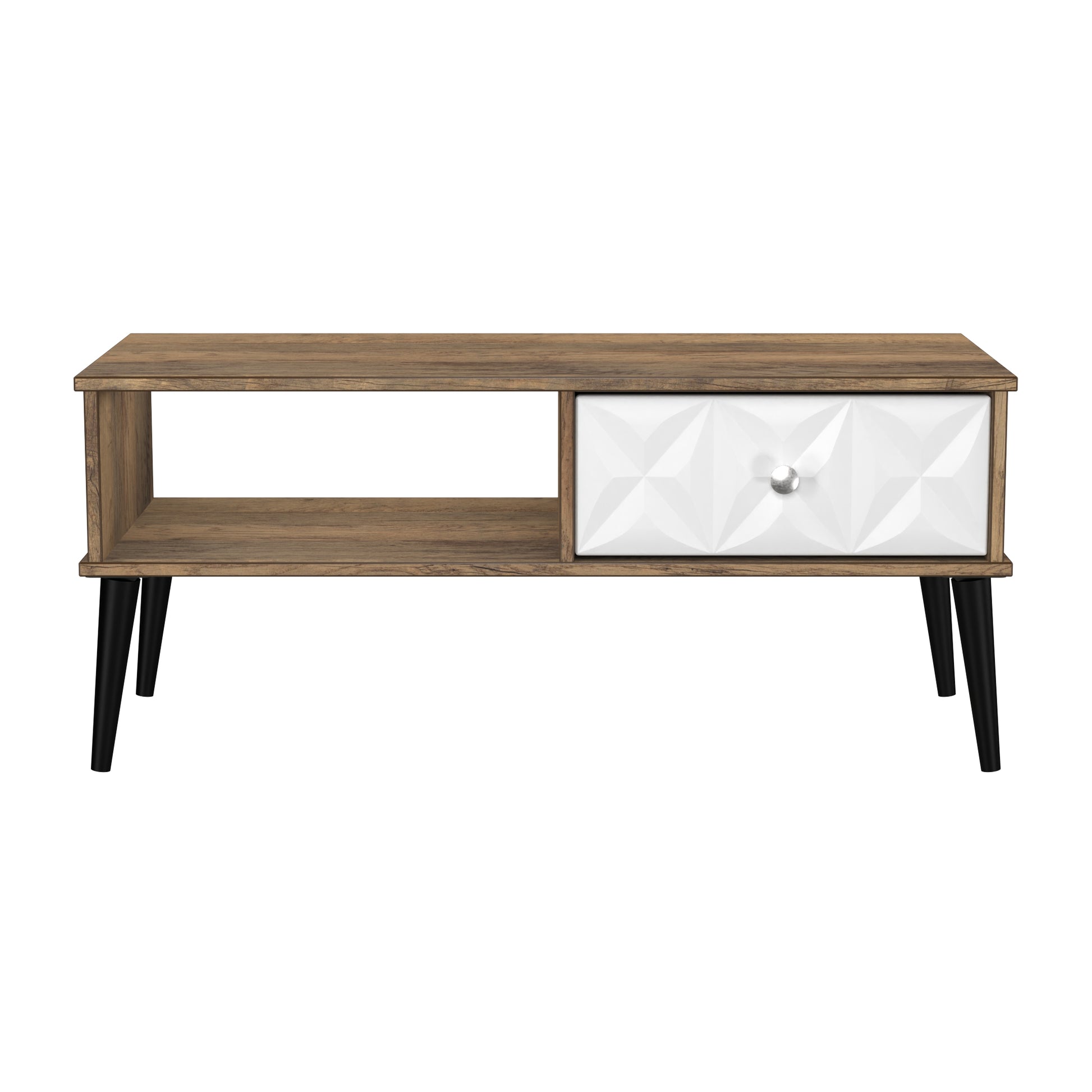 Buy top Quality Pixel 1 Drawer Coffee Table in White Matt & Vintage Oak