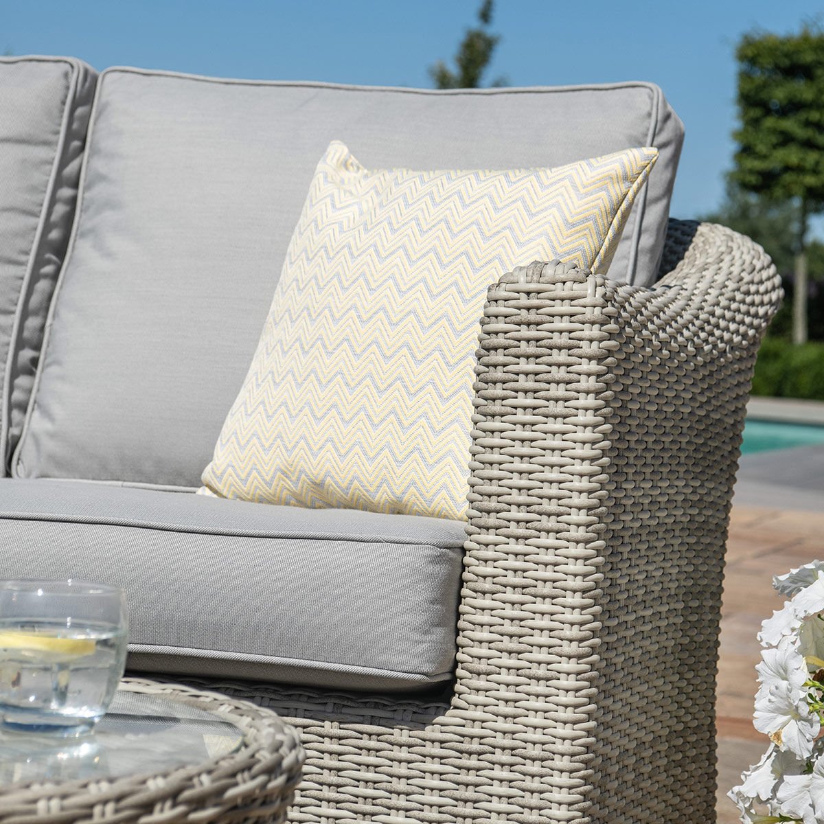Buy weather-resistant rattan sofa set for gardens and patios