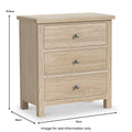 Buy whitewashed oak chest of drawers modern country style free UK delivery
