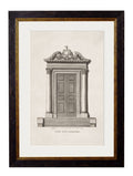 C.1756 Architectural Studies of Doors Framed Prints