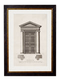 C1756 Antique Ionic Door Framed Art Print A2