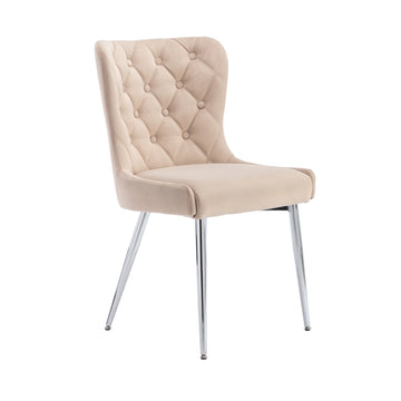 Essentials Dining Chair Taupe Velvet