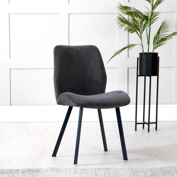 Essentials Dining Chair Graphite Velvet