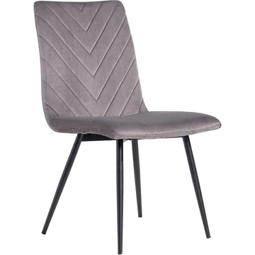 Retro Dining Chair Dark Grey