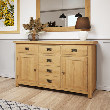 Butterfly 2 Door 6 Drawer Sideboard