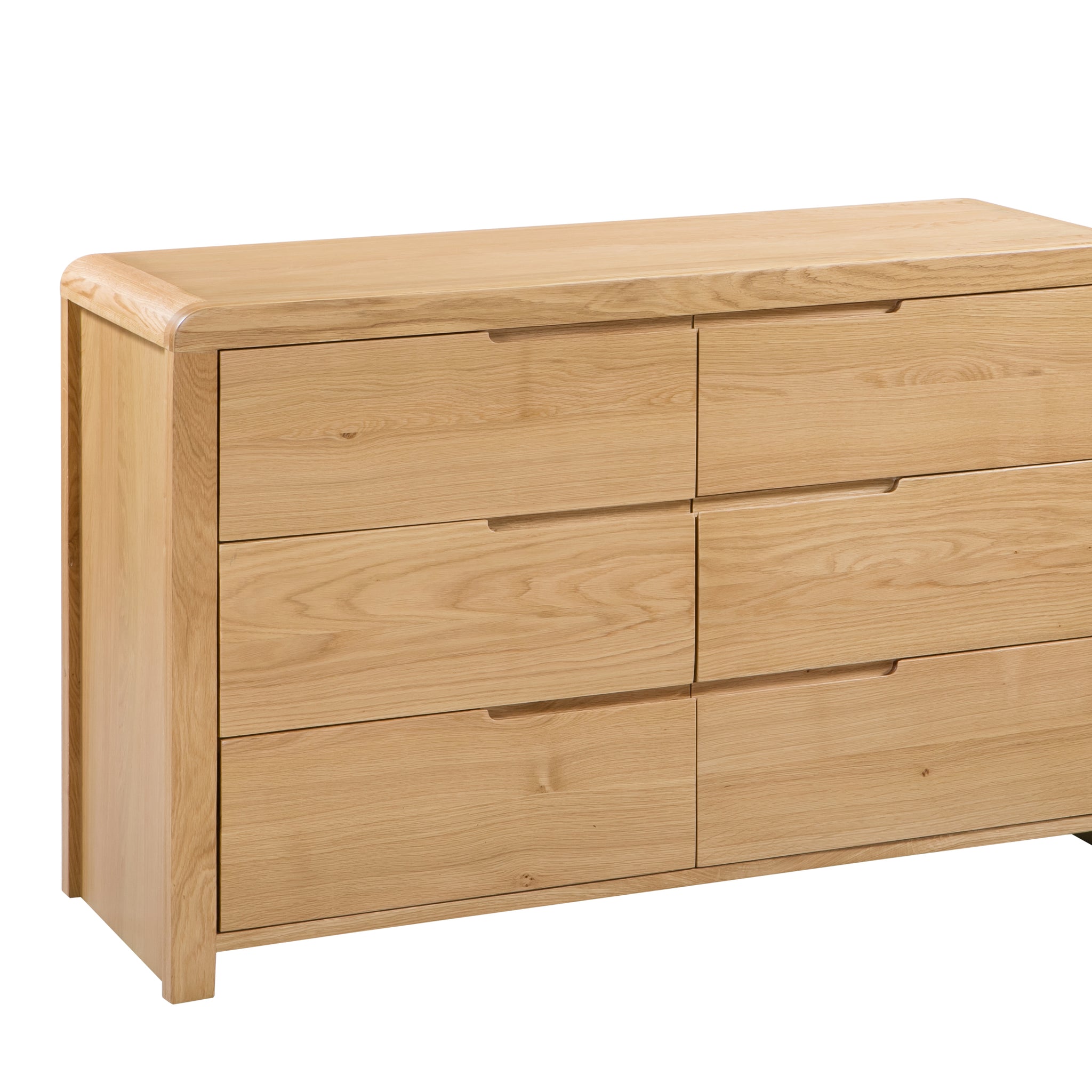 Curve 6 Drawer Wide Chest