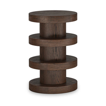 California Oak Bobbin Side Table