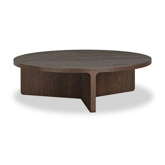 California Oak Lage Round Coffee Table