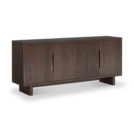 California Oak Large 4 Door Sideboard