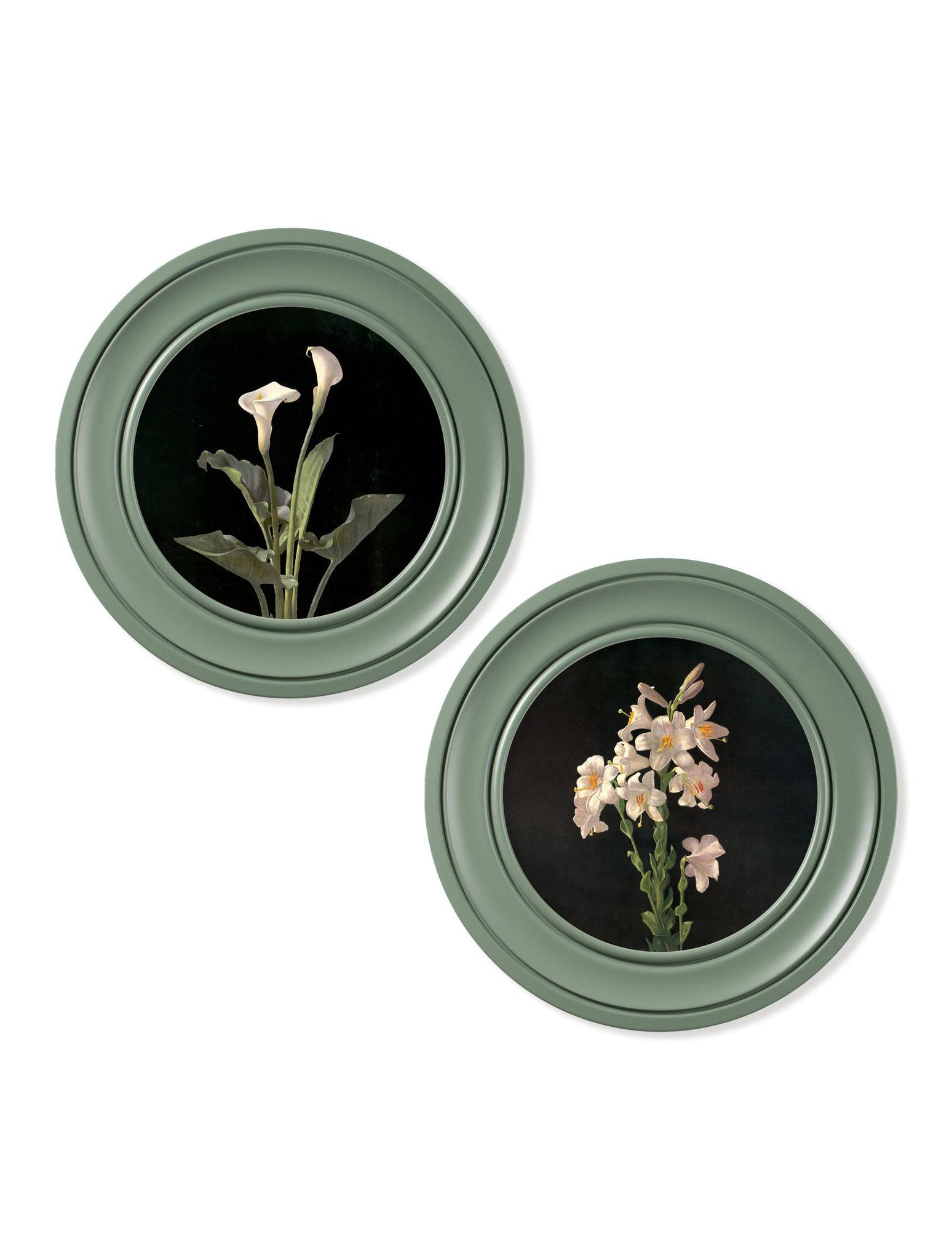 c.1874 George Cochran Lambdin Lillys - Round Frame Green - Blythe Living