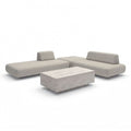 Cannes Small Corner Sofa Set Pebble Online with modern design, perfect to buy for stylish and comfortable outdoor lounging