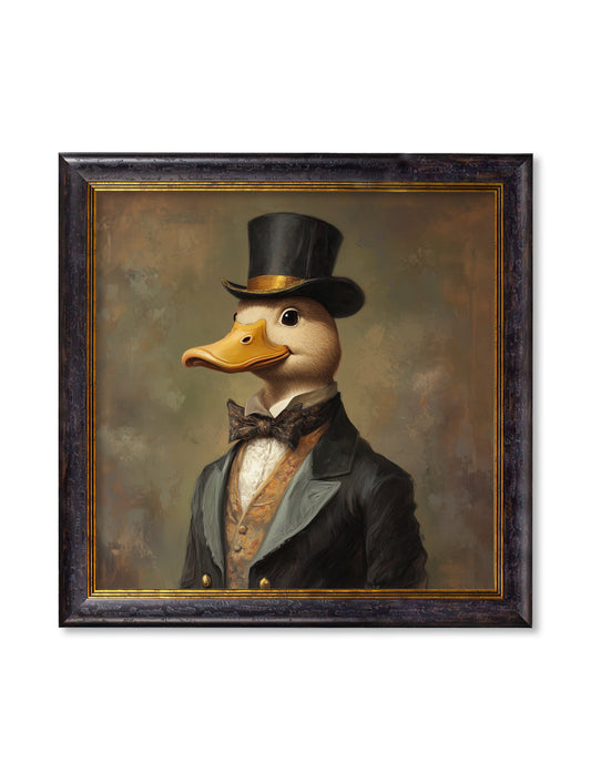 ]Captain Quackmore - Gentleman Duck Oxford Square Frame