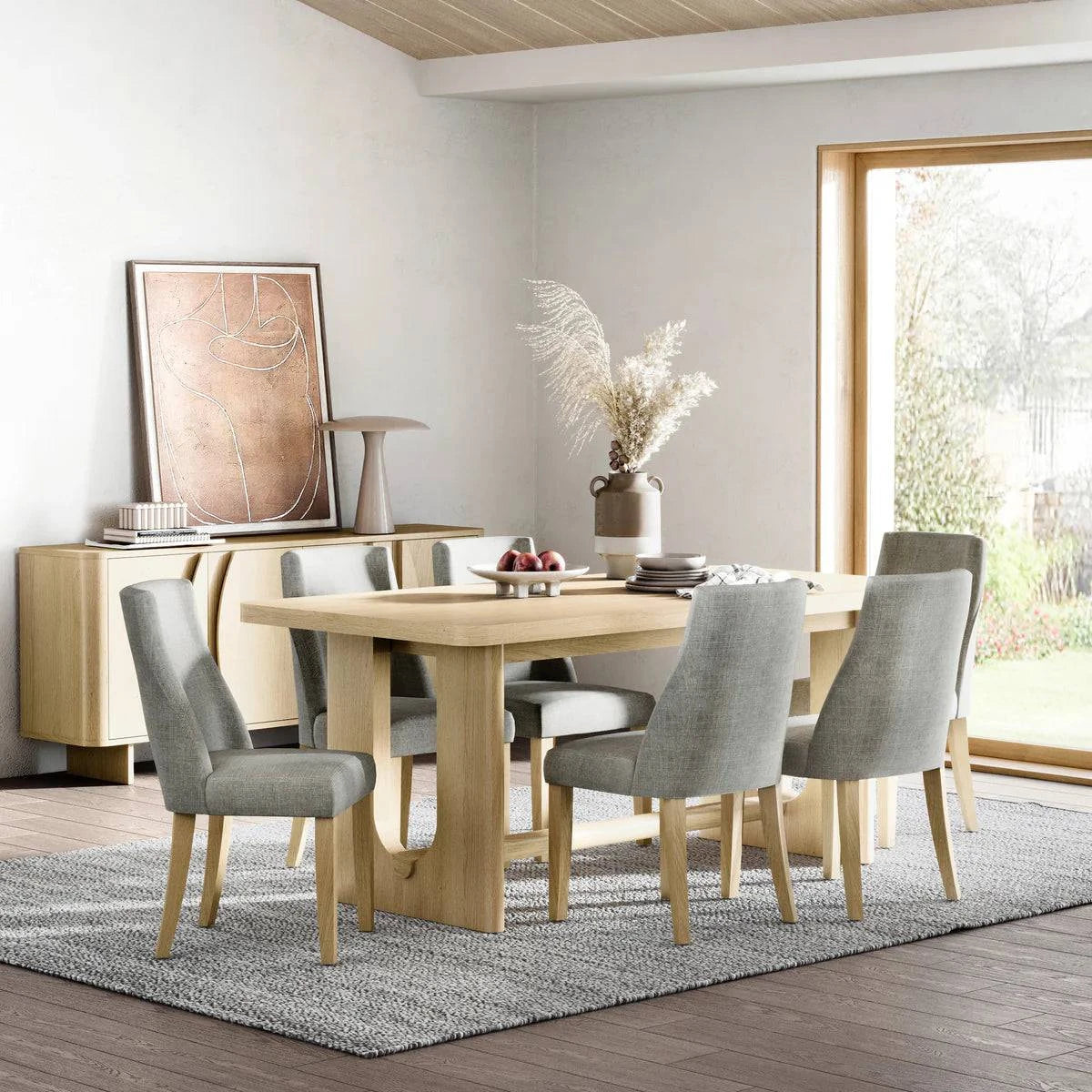 Cara Oak Large Extending Dining Table