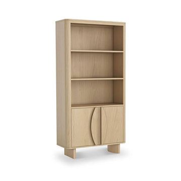 Cara Oak Large Storage Bookcase
