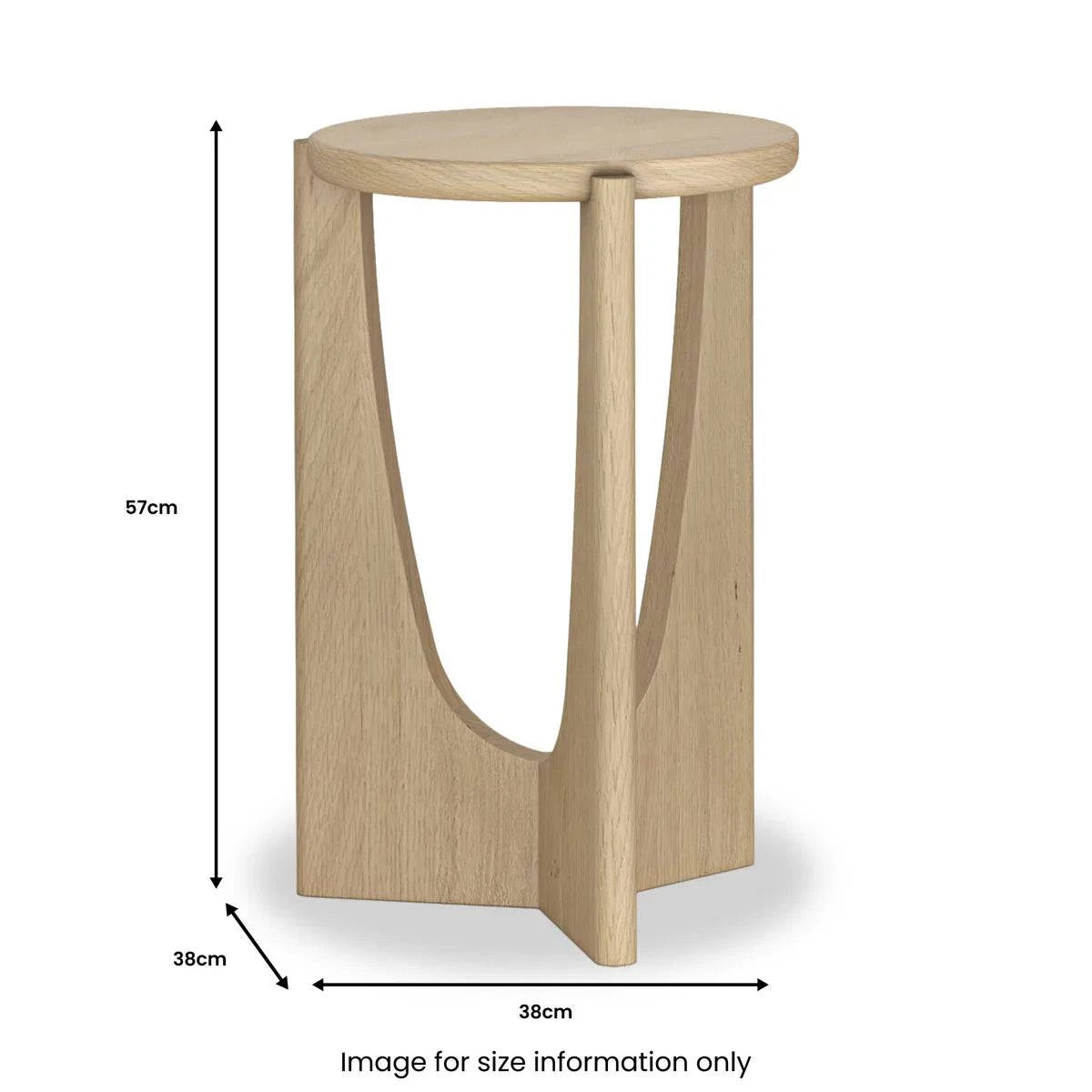 Cara Oak Side Table 