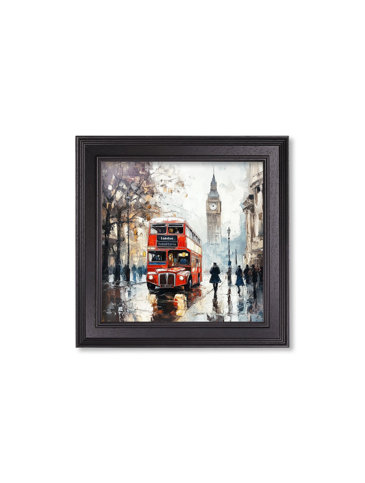 Choose London Bus wall art with historic city buildings