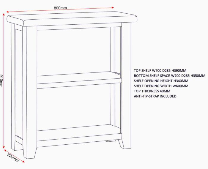 Choose Windsor Low Storage Bookcase