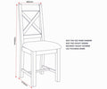 Choose Windsor Natural Oak Cross Back Seating