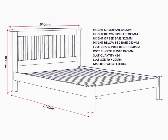 Choose the natural oak Windsor bed for an open, airy feel