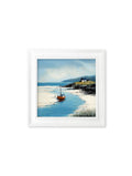 The Coastal Boat - White Hurstwood Square Frame - Blythe Living