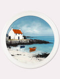 The Coastal House - Oxford White Round Frame - Blythe Living