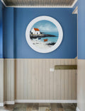 The Coastal House - Oxford White Round Frame - Blythe Living