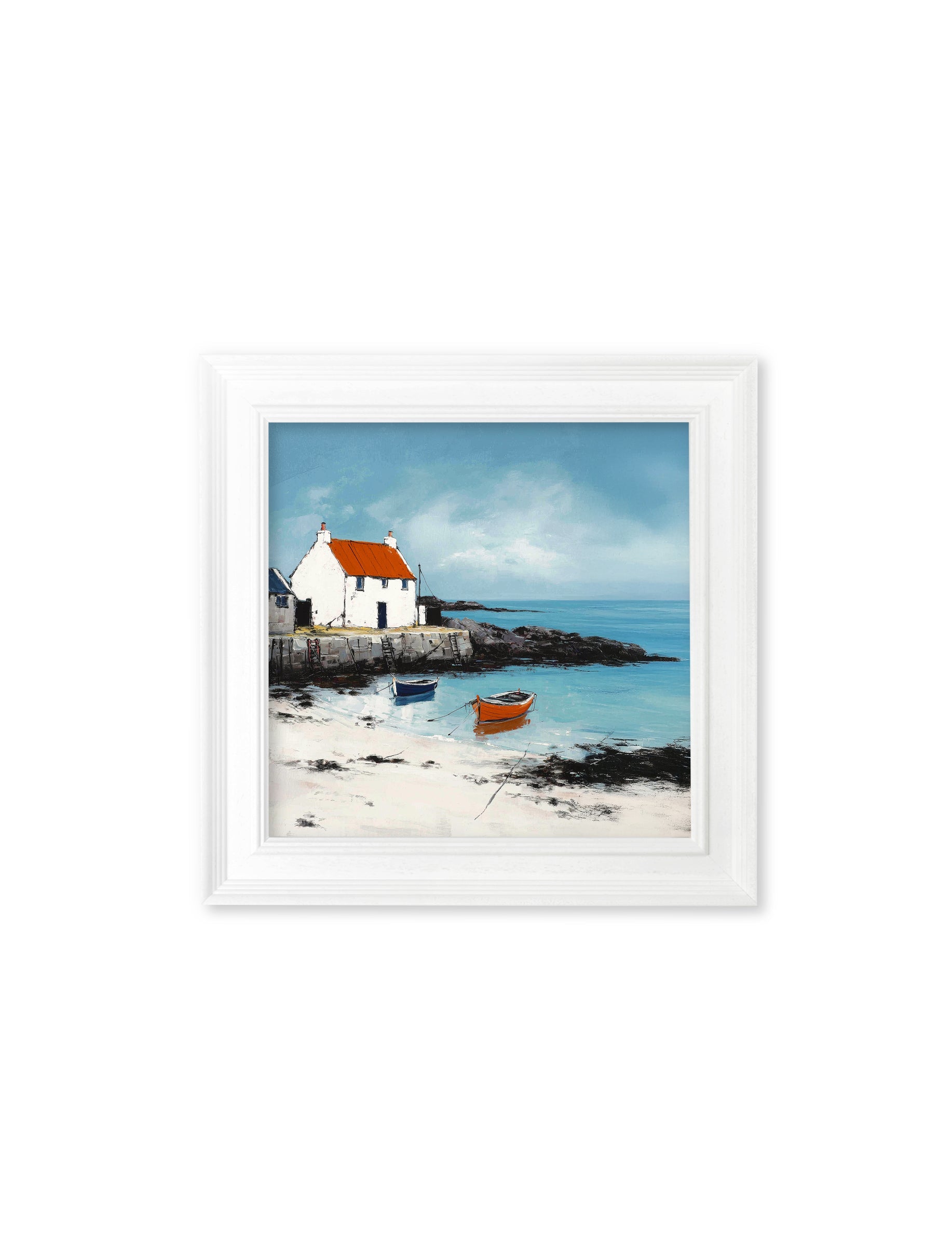 The Coastal House - White Hurstwood Square Frame - Blythe Living