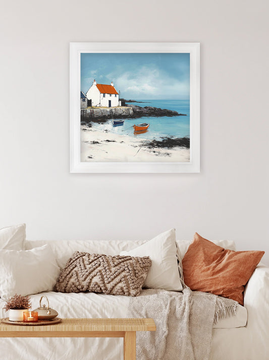 The Coastal House - White Hurstwood Square Frame - Blythe Living