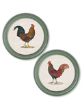 c.1838 Junglefowl in Round Frames Green - Blythe Living