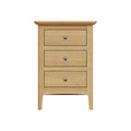Compact Hudson 3 Drawer Bedside - Blythe Living Furniture