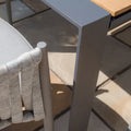 Contemporary cool linen rope weave garden dining chairs for sale free UK delivery