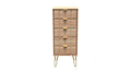 Cube 5 Drawer Bedside Cabinet in Bardolino Oak