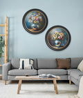 Disco Wildflowers - Oxford Round Frame - Blythe Living