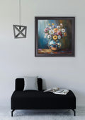 Disco Wildflowers - Black Hurstwood Square Frame - Blythe Living