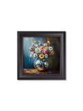 Disco Wildflowers - Black Hurstwood Square Frame - Blythe Living